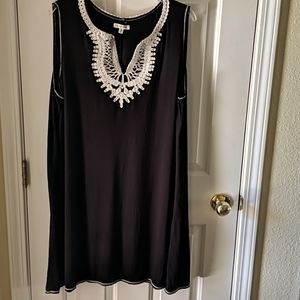 Black flowy summer dress